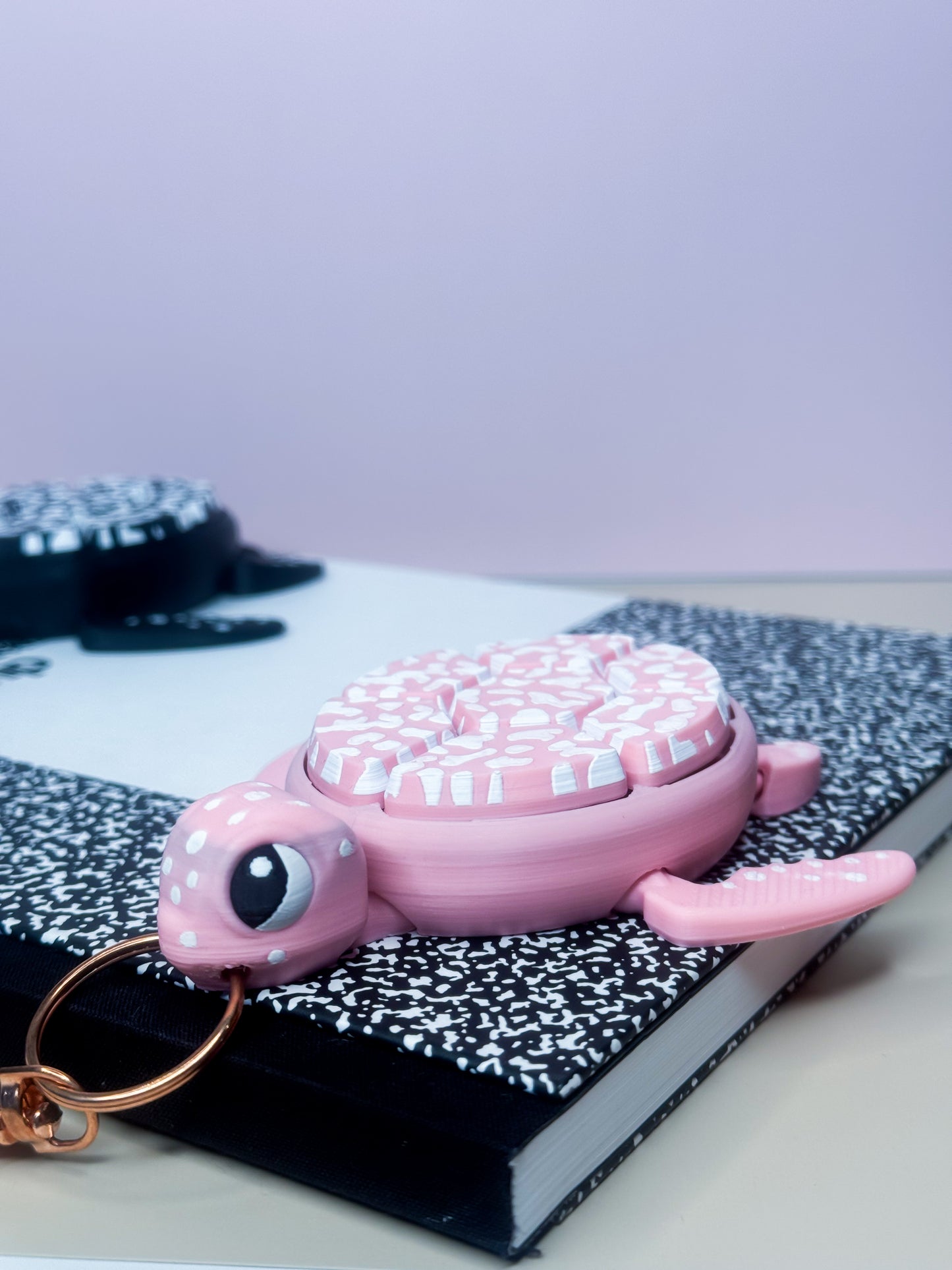 Composition Turtle Multi-Clicker Keychain