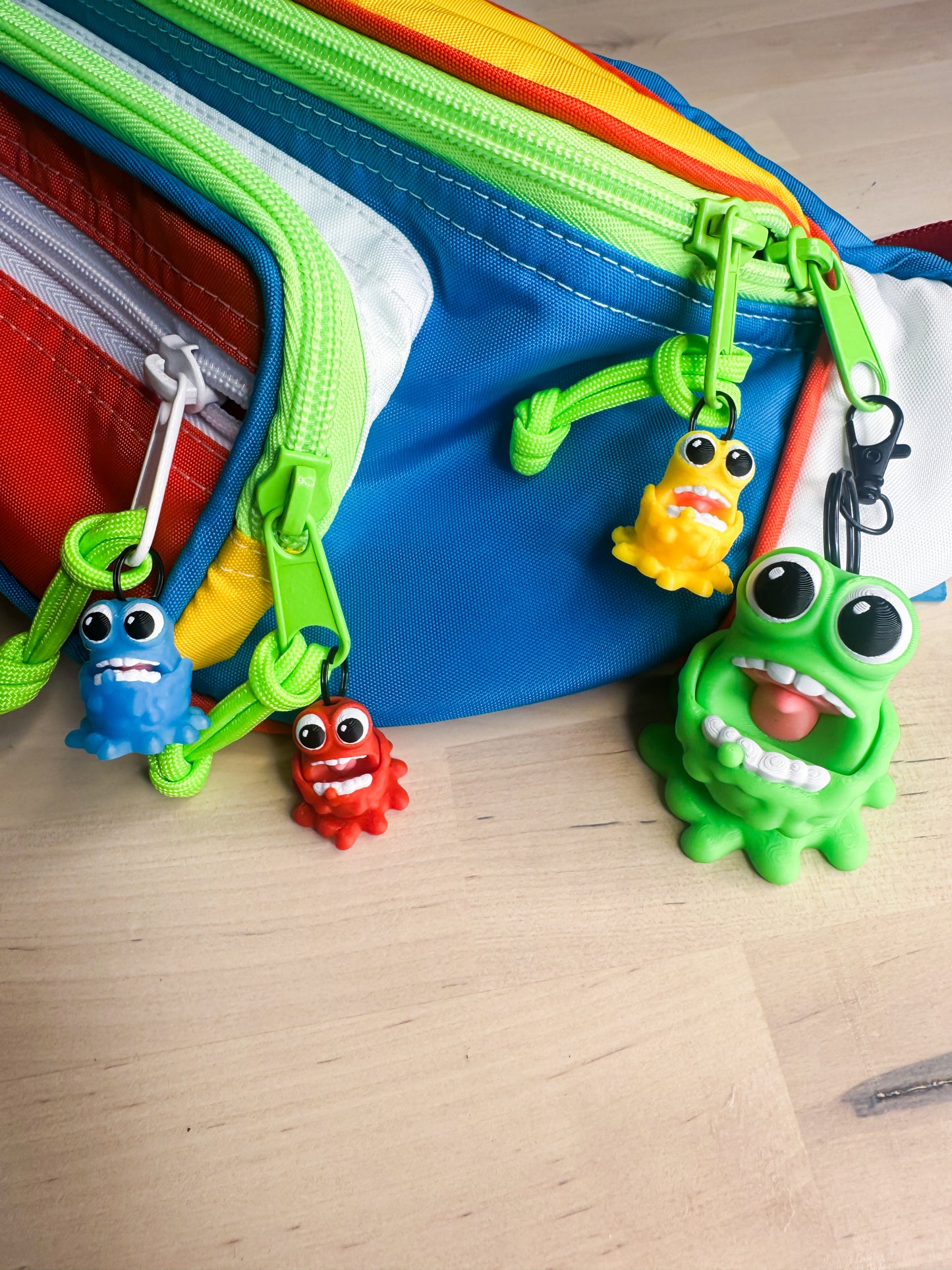 Gooey Monster Charm/ Zipper Pull Set
