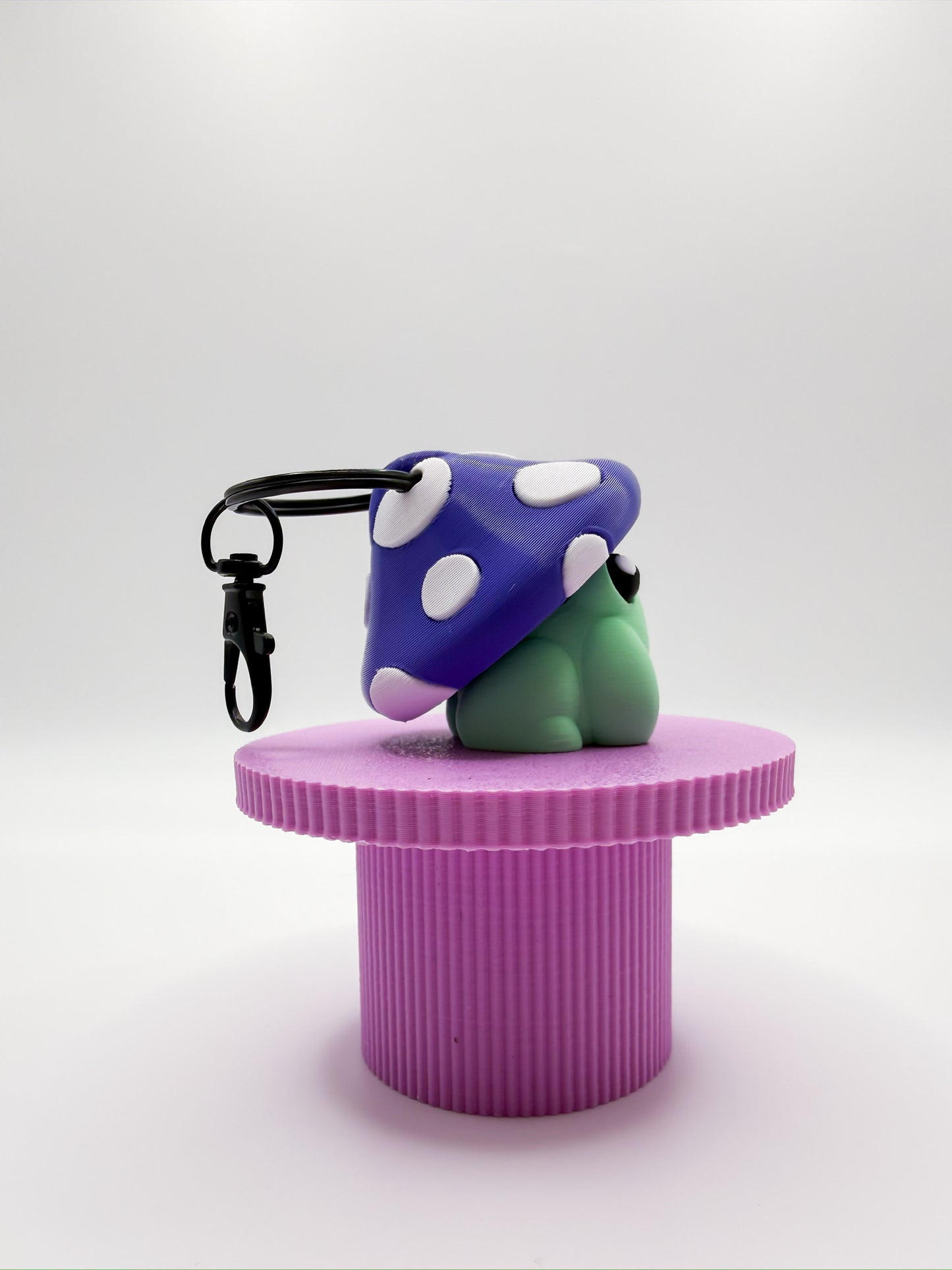 Mushroom Frog Clicker Keychain