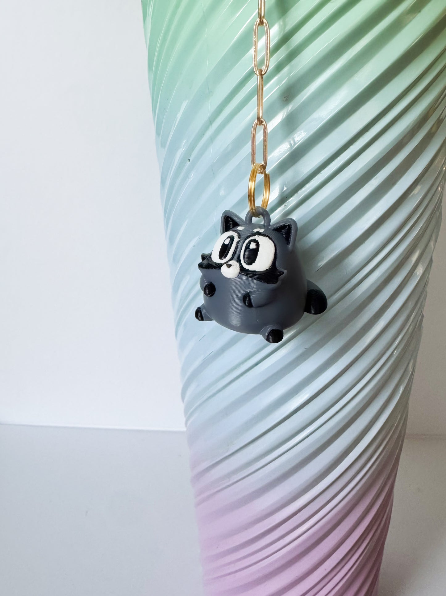 Raccoon- Charm/ Zipper Pull