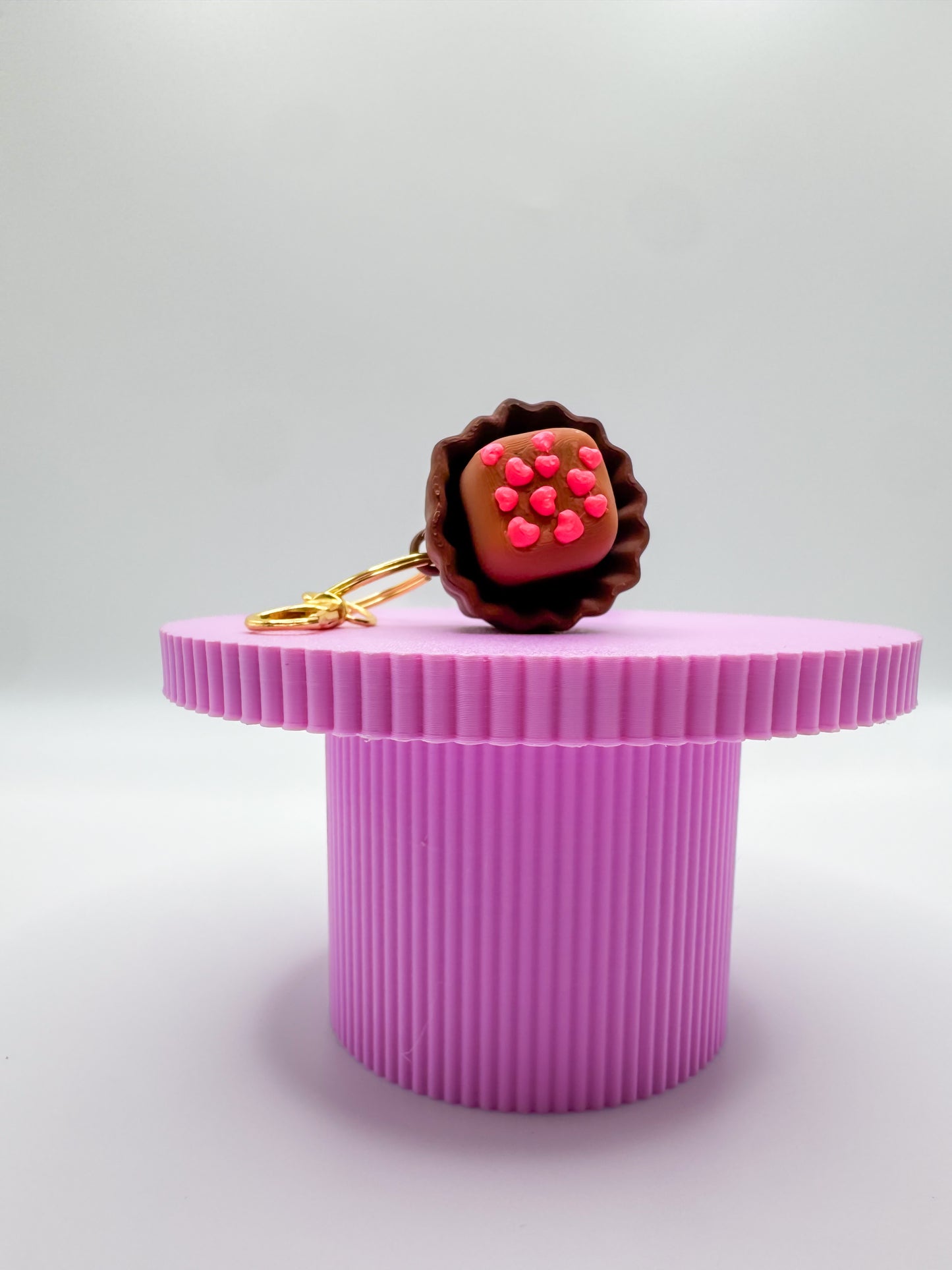 Single Chocolate Clicker Keychain