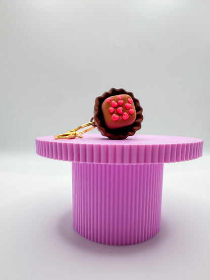 Single Chocolate Clicker Keychain