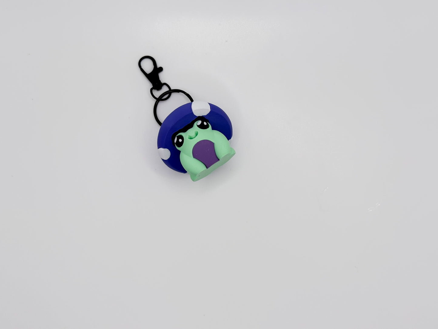 Mushroom Frog Clicker Keychain