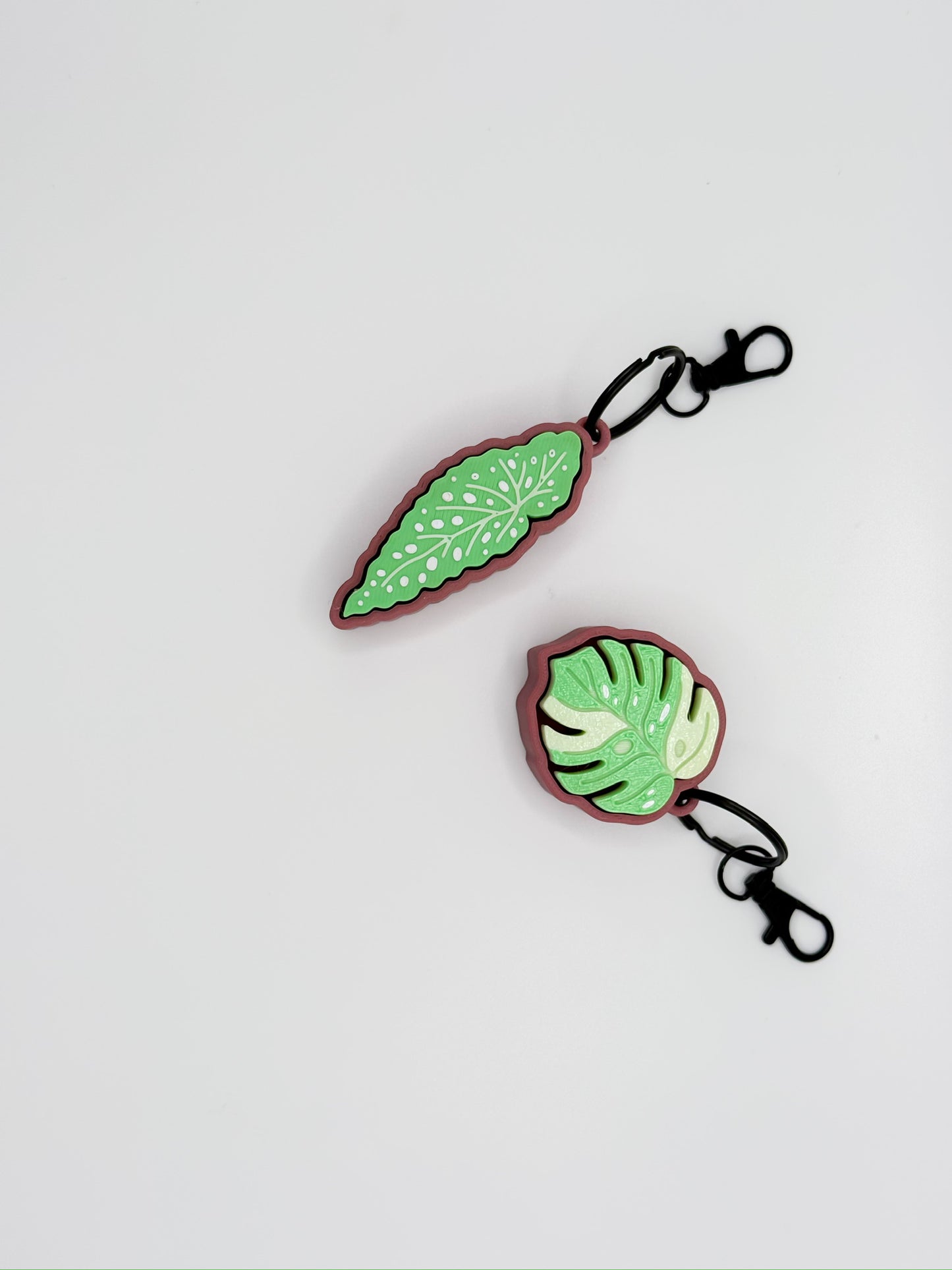 Plant Leaf Clicker Keychain