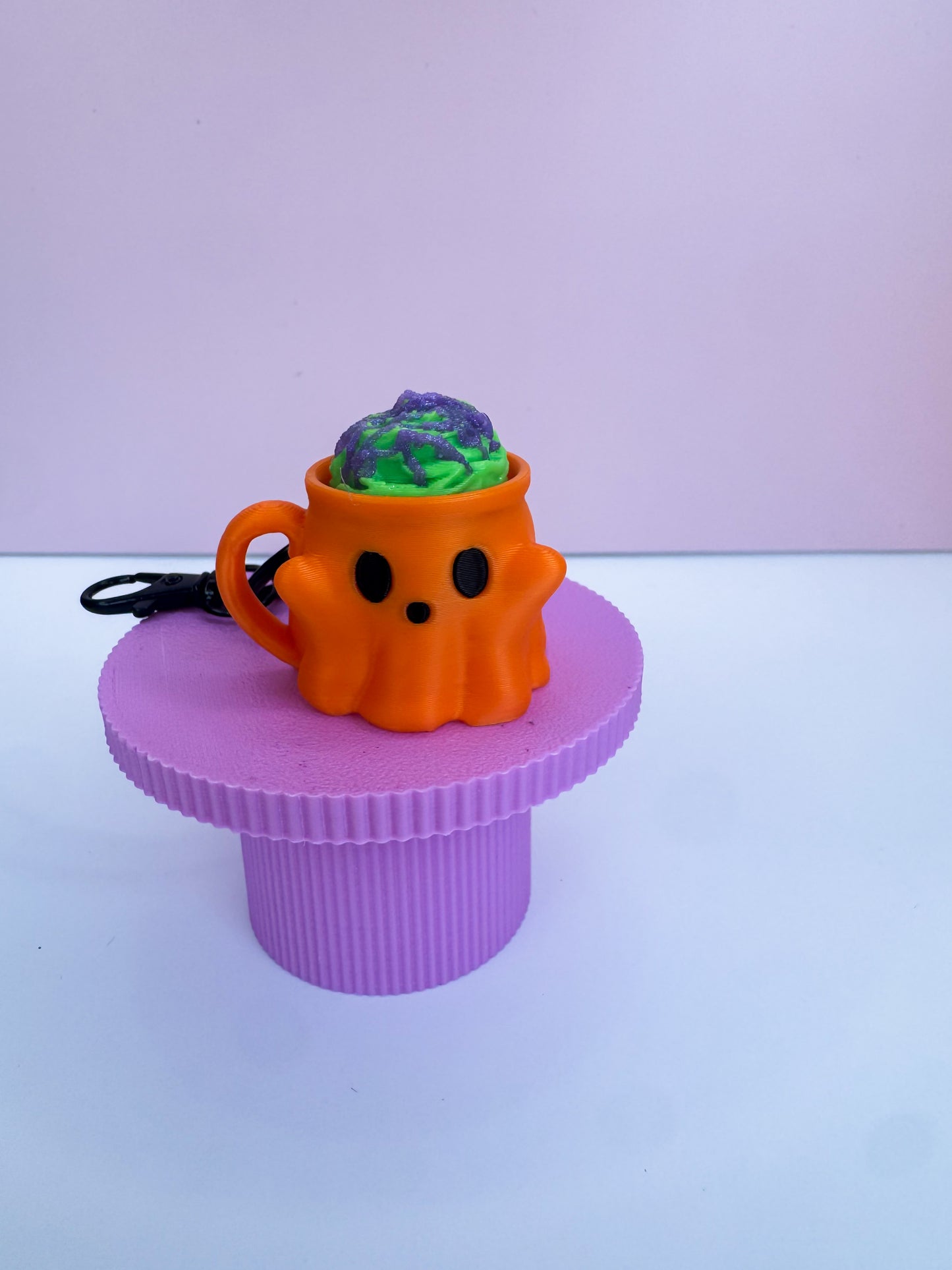 Pumpkin Spice Latte Clicker Keychain