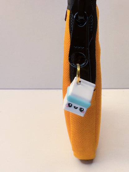 Milk Carton- Charm/ Zipper Pull