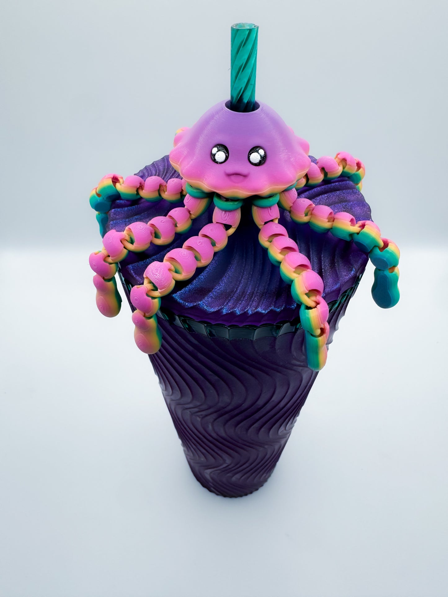Jellyfish Straw Topper