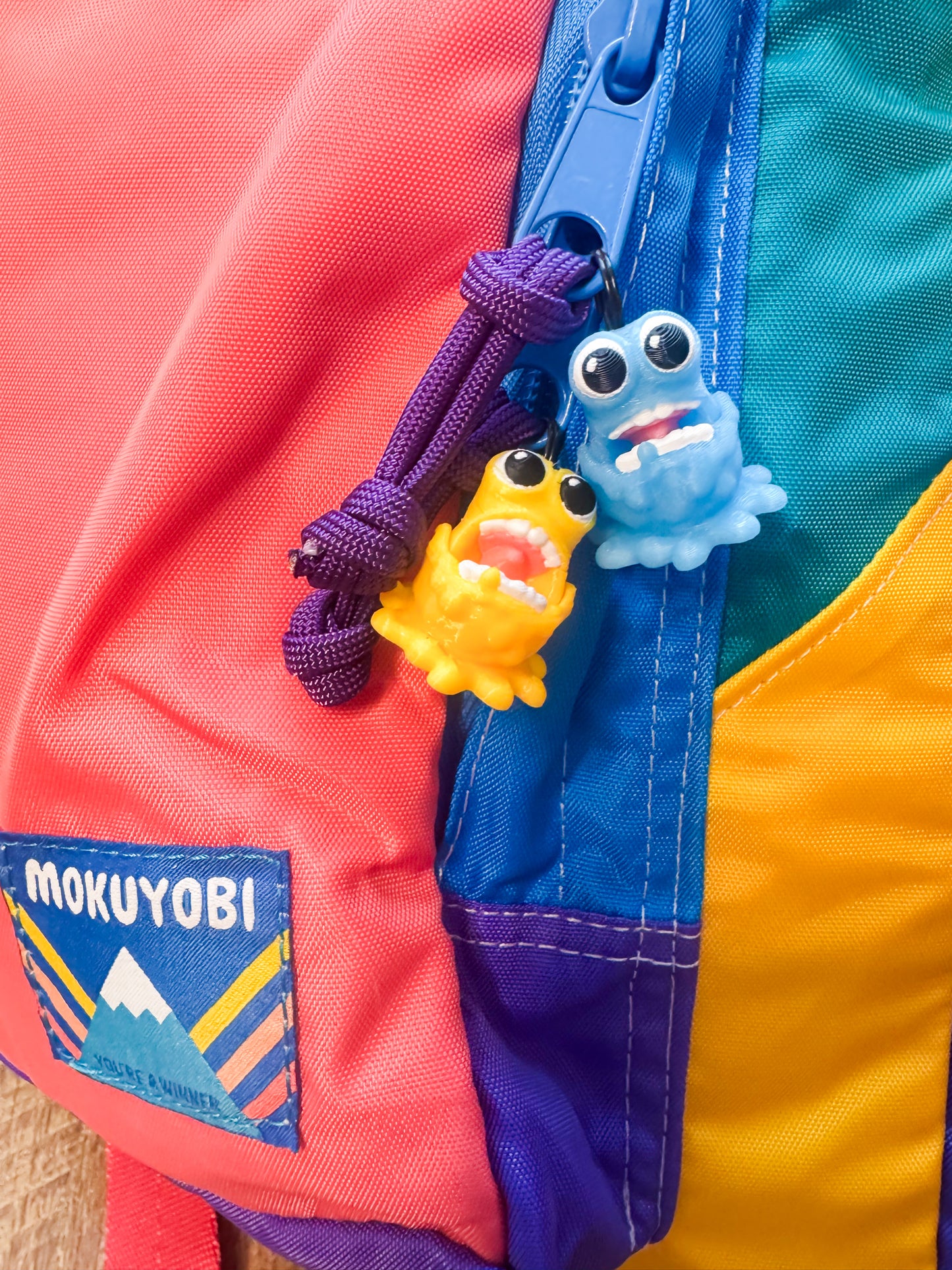 Gooey Monster Charm/ Zipper Pull Set