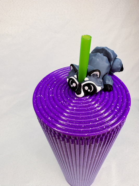 Raccoon Straw Topper