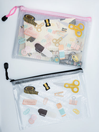 Ephemera Pouch- Tiny Desk Supplies Edition