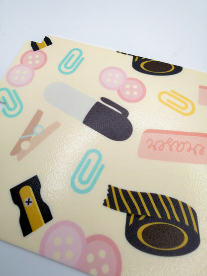 Traveler’s Size Pencil Board- Tiny Desk Supplies Edition
