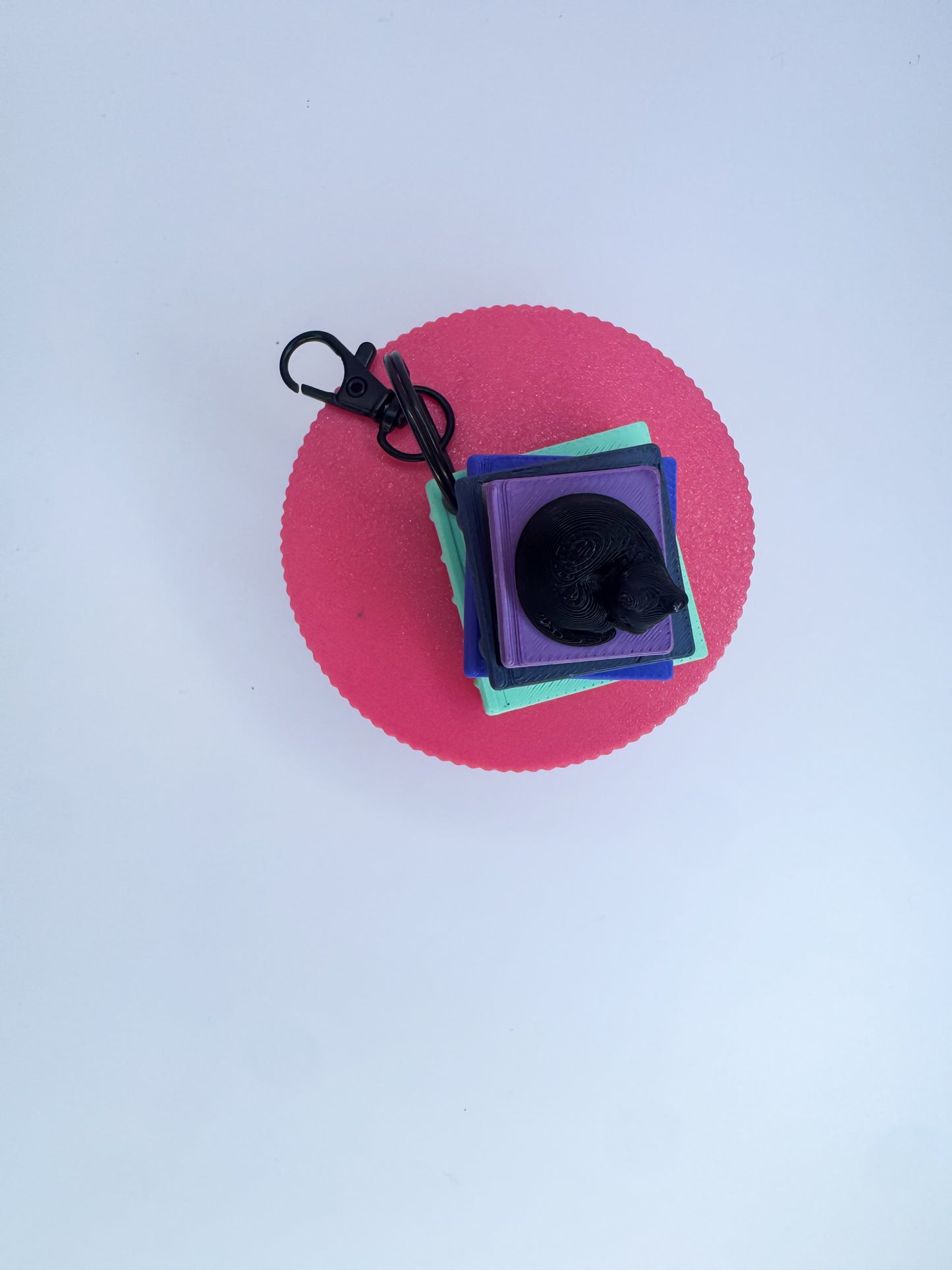 Magic Book Stack Clicker Keychain