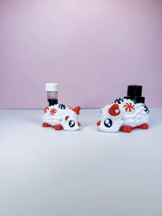 Holiday Hedgehog Vial Holder