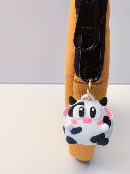 Cow- Charm/ Zipper Pull