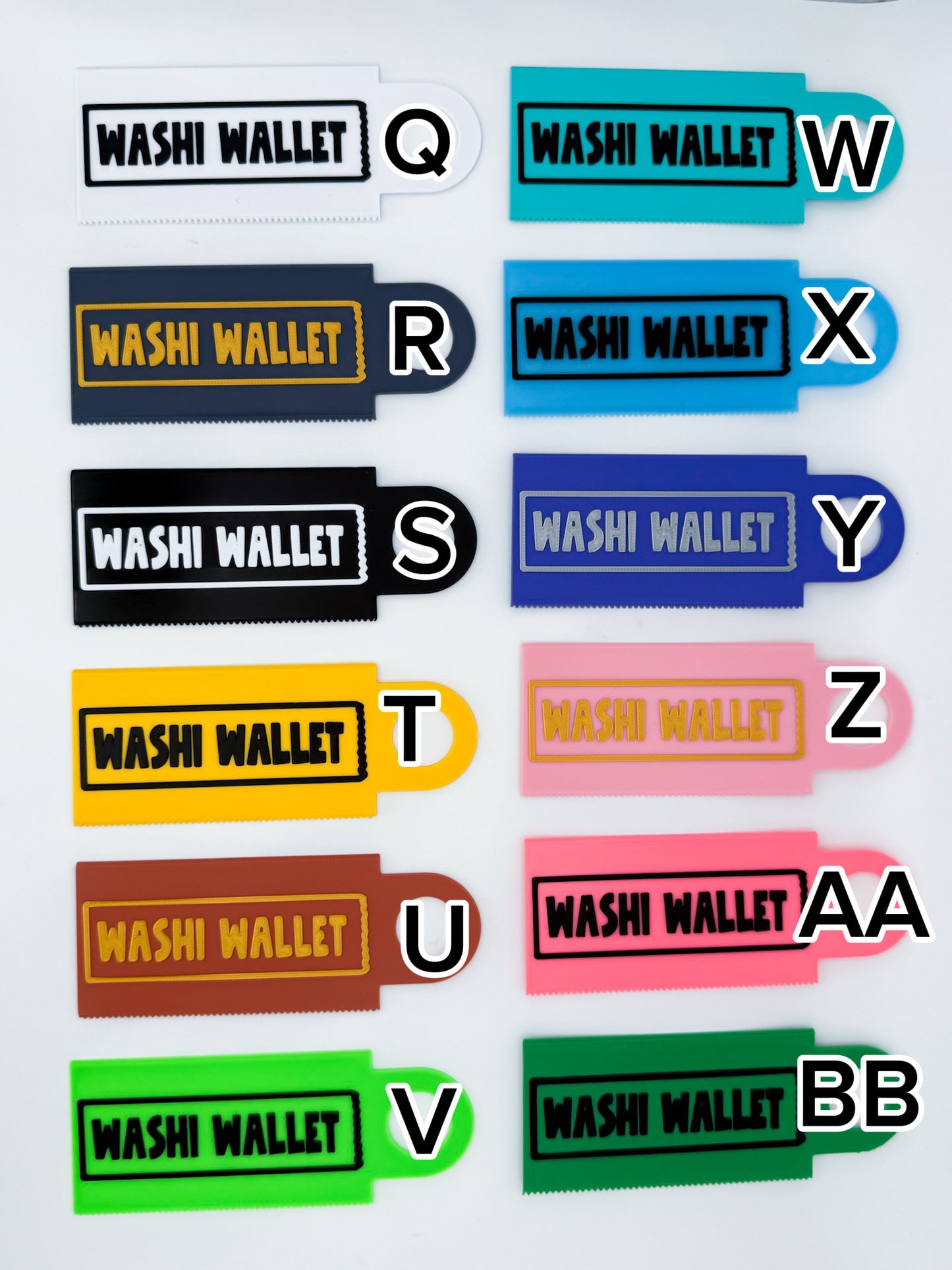 Washi Wallet: PREORDER Florida Stationery Fest Re-Print: Shipping during the month of JULY