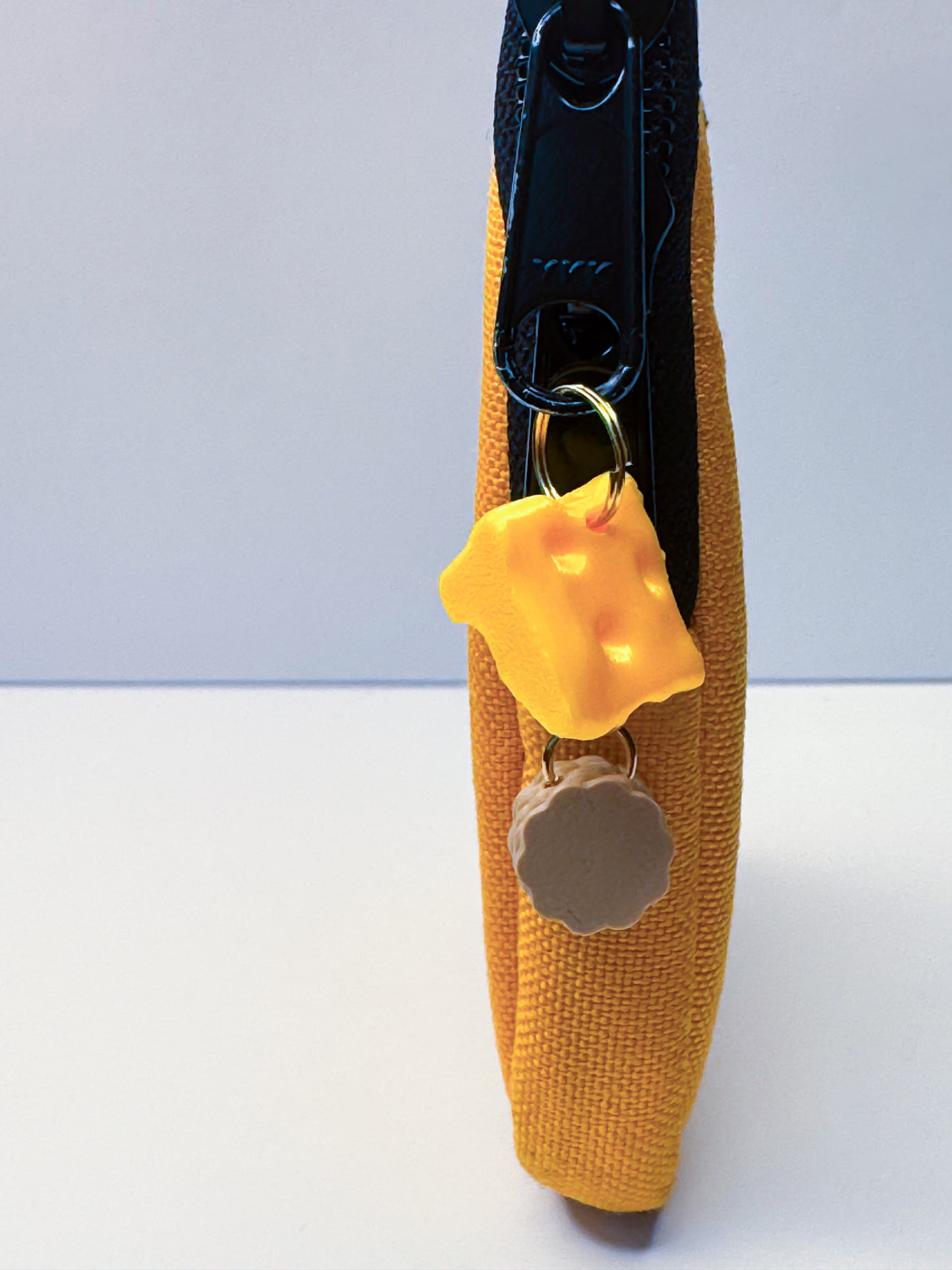 Cheese & Crackers- Charm/ Zipper Pull