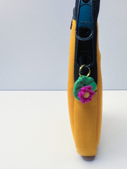 Lillypad Flower- Charm/ Zipper Pull