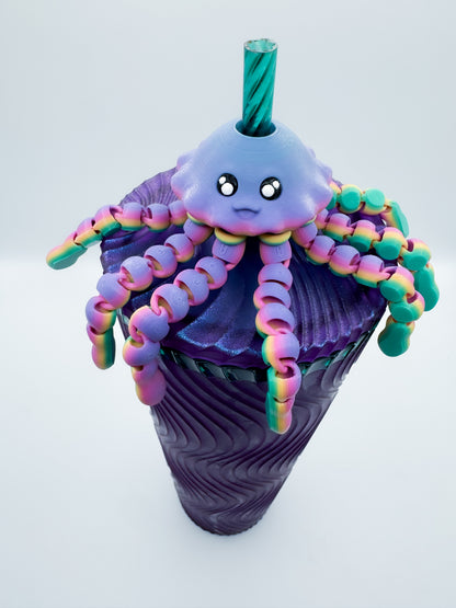 Jellyfish Straw Topper