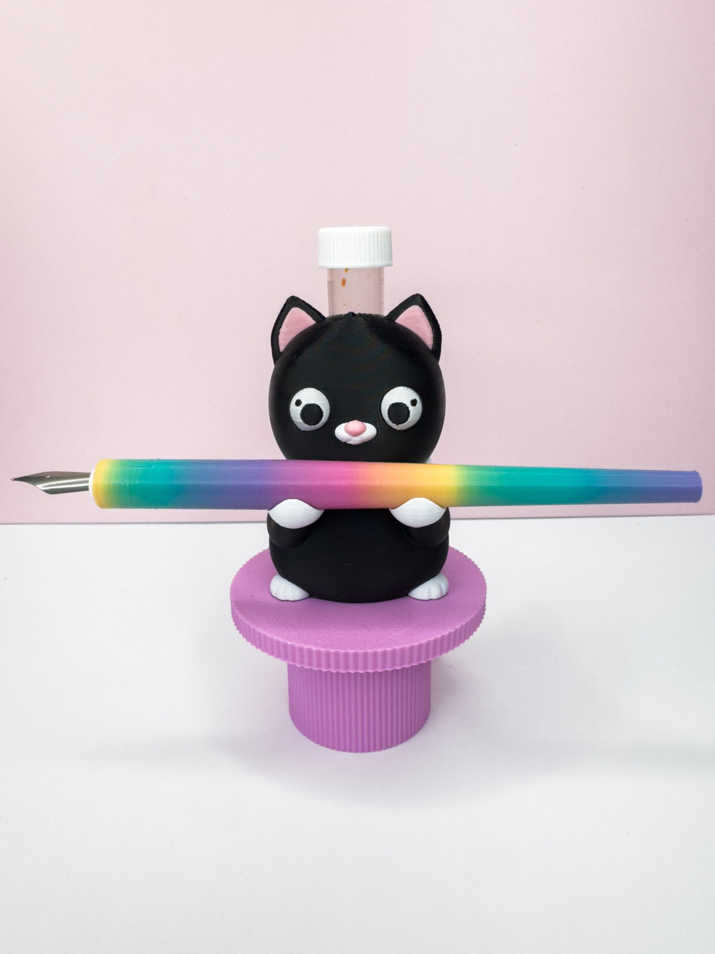 Cat "Ink Buddy"- Pen/ Ink Sample Holder