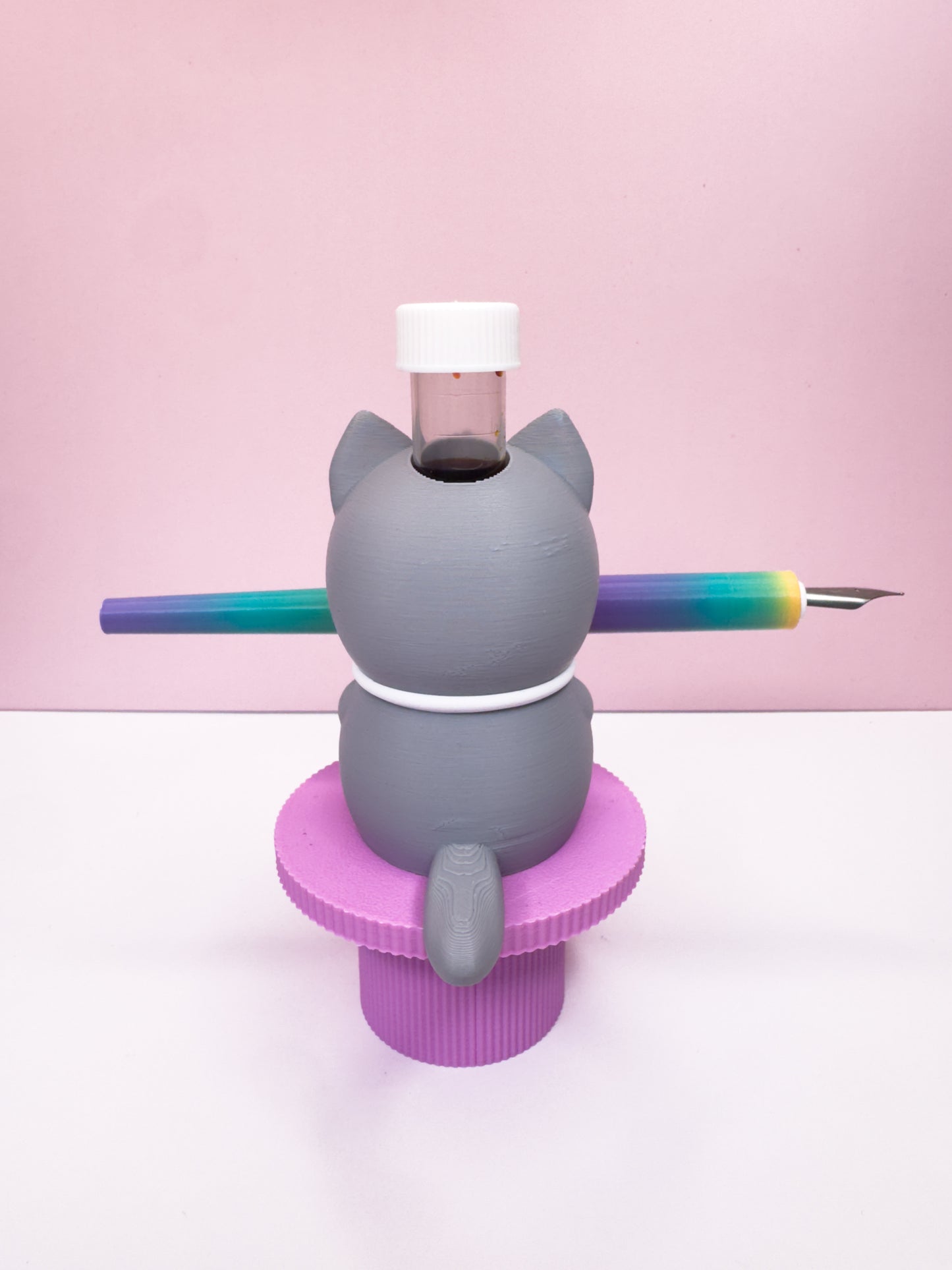 Cat "Ink Buddy"- Pen/ Ink Sample Holder