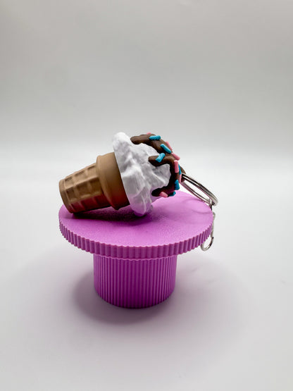 Ice Cream Clicker Keychain