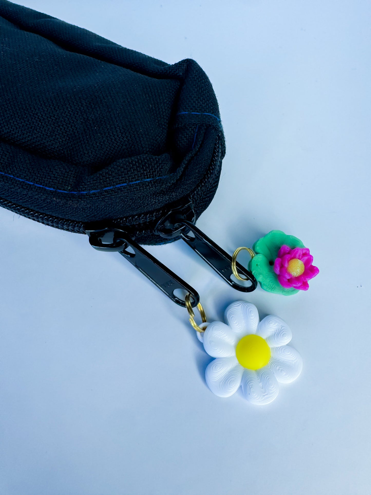 Daisy Flower Charm/ Zipper Pull
