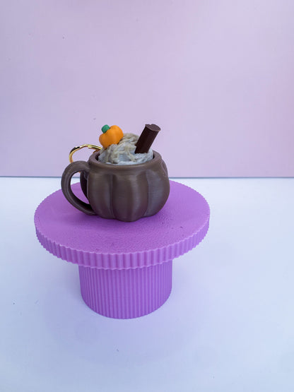 Pumpkin Spice Latte Clicker Keychain