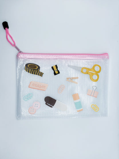 Ephemera Pouch- Tiny Desk Supplies Edition