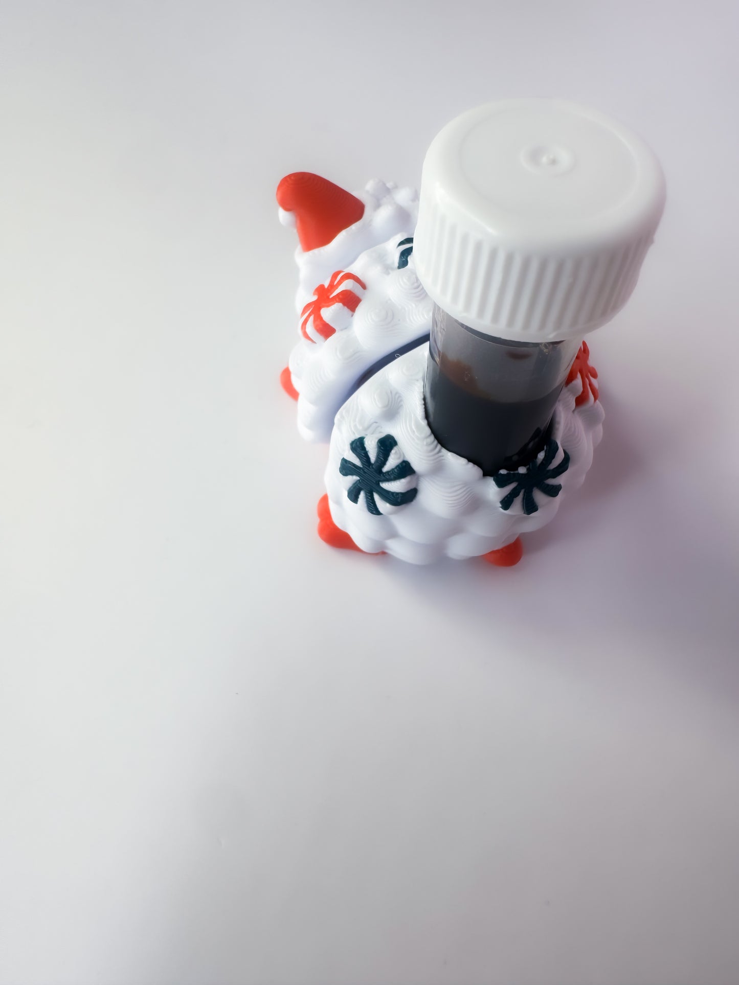 Holiday Hedgehog Vial Holder