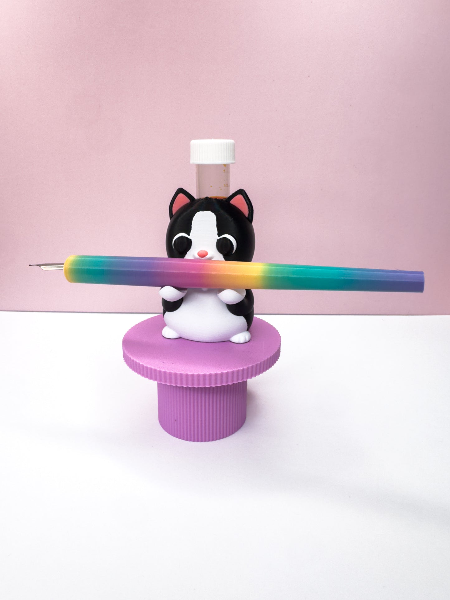 Cat "Ink Buddy"- Pen/ Ink Sample Holder