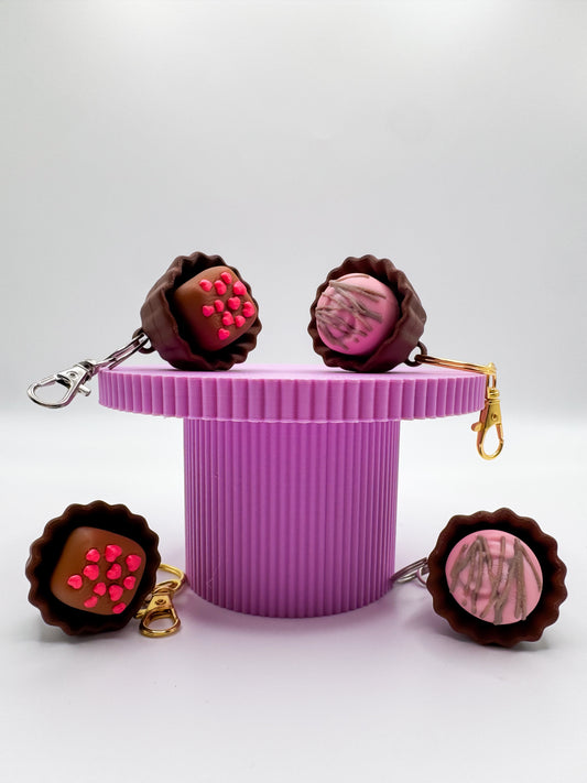 Single Chocolate Clicker Keychain