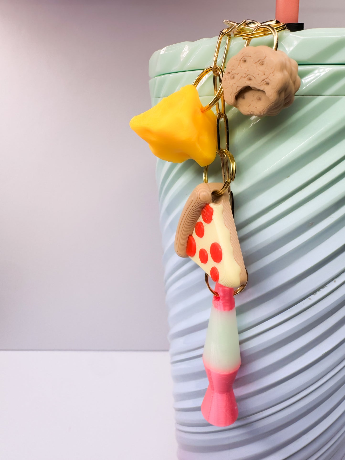 Cheese & Crackers- Charm/ Zipper Pull