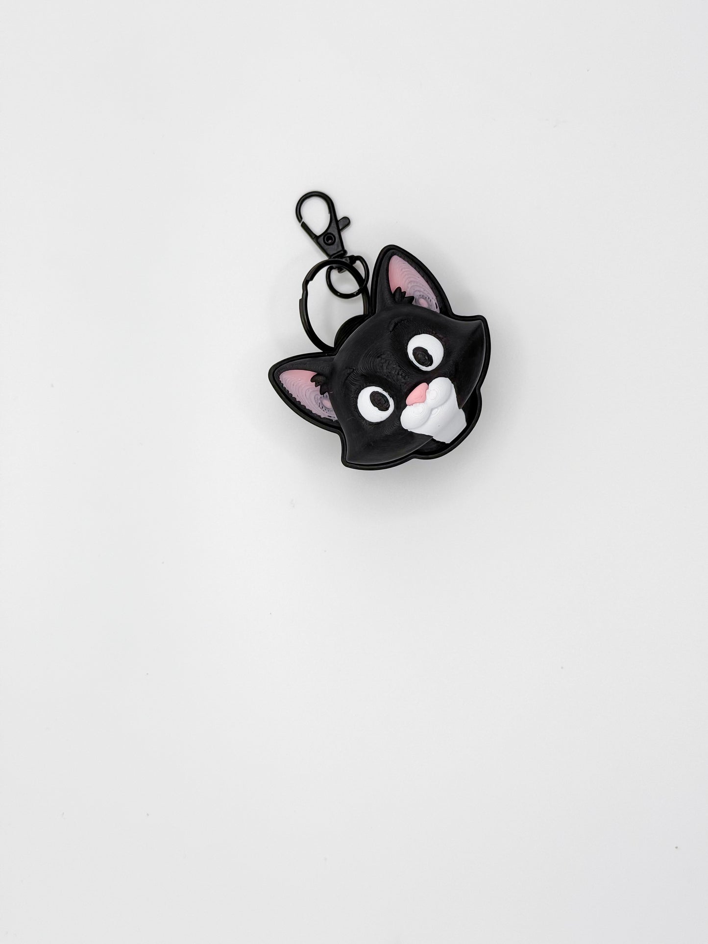 Cat Face Clicker Keychain