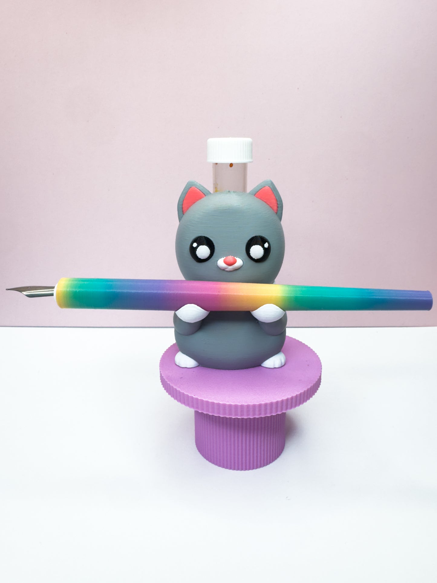 Cat "Ink Buddy"- Pen/ Ink Sample Holder