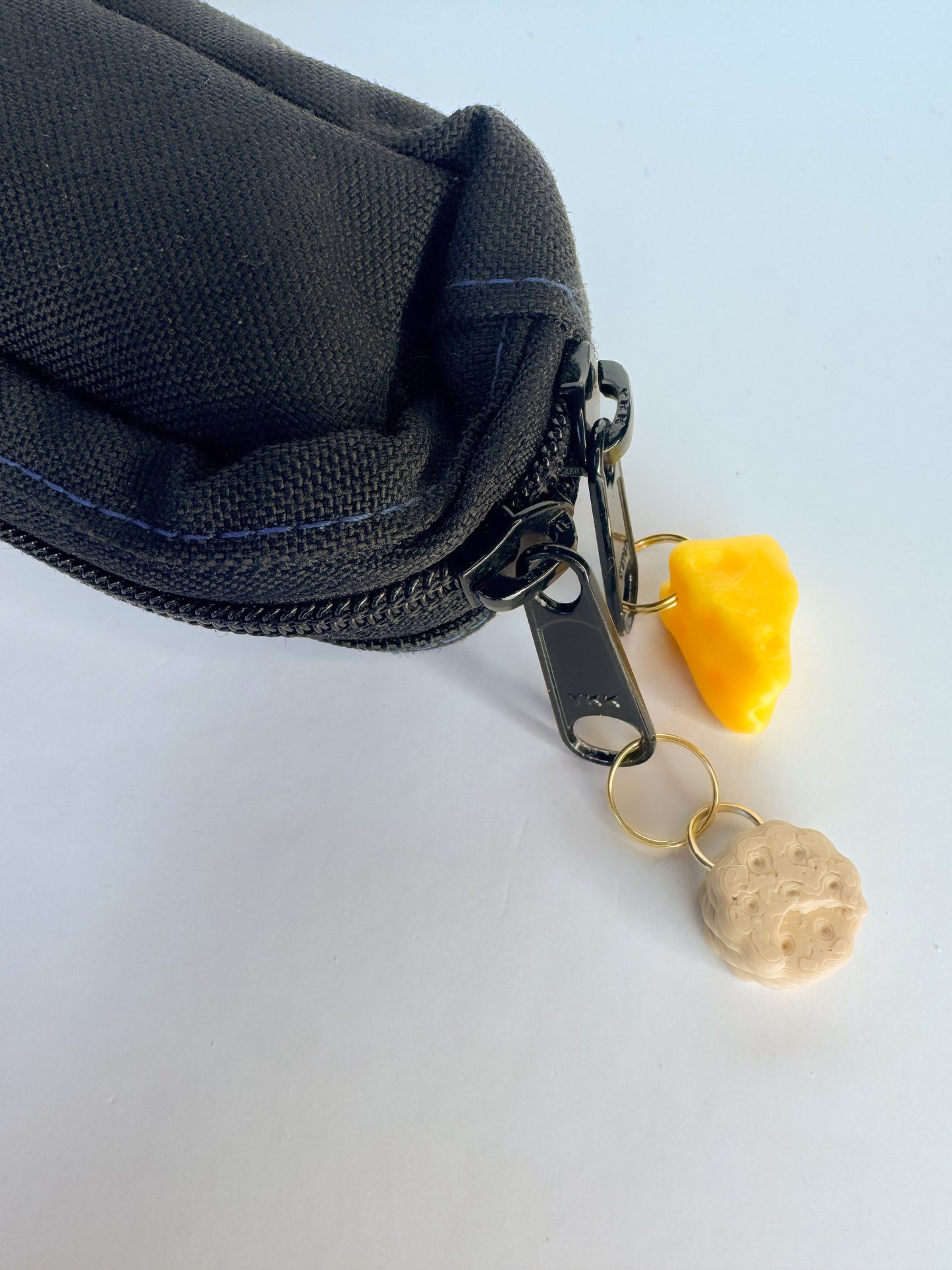 Cheese & Crackers- Charm/ Zipper Pull
