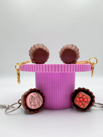 Single Chocolate Clicker Keychain