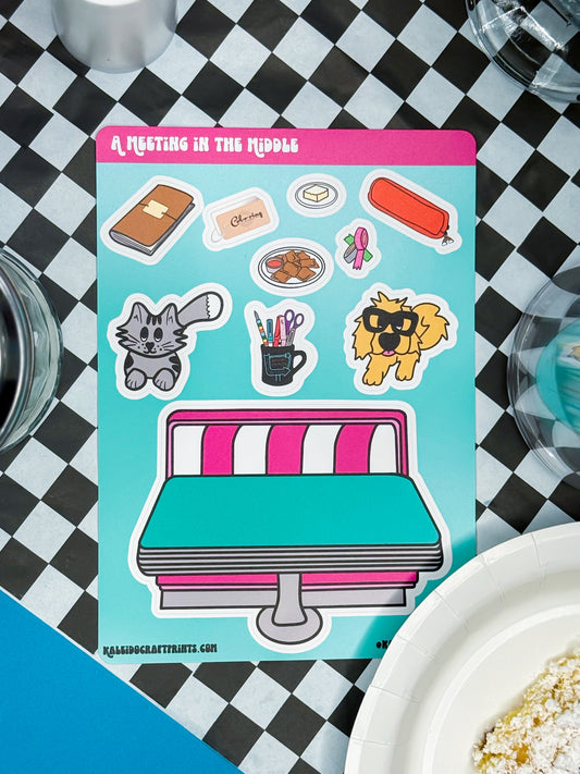 Sticker Sheet- A Meeting in the Middle