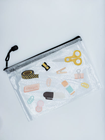 Ephemera Pouch- Tiny Desk Supplies Edition