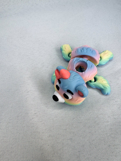 Rainbow Bear Straw Topper