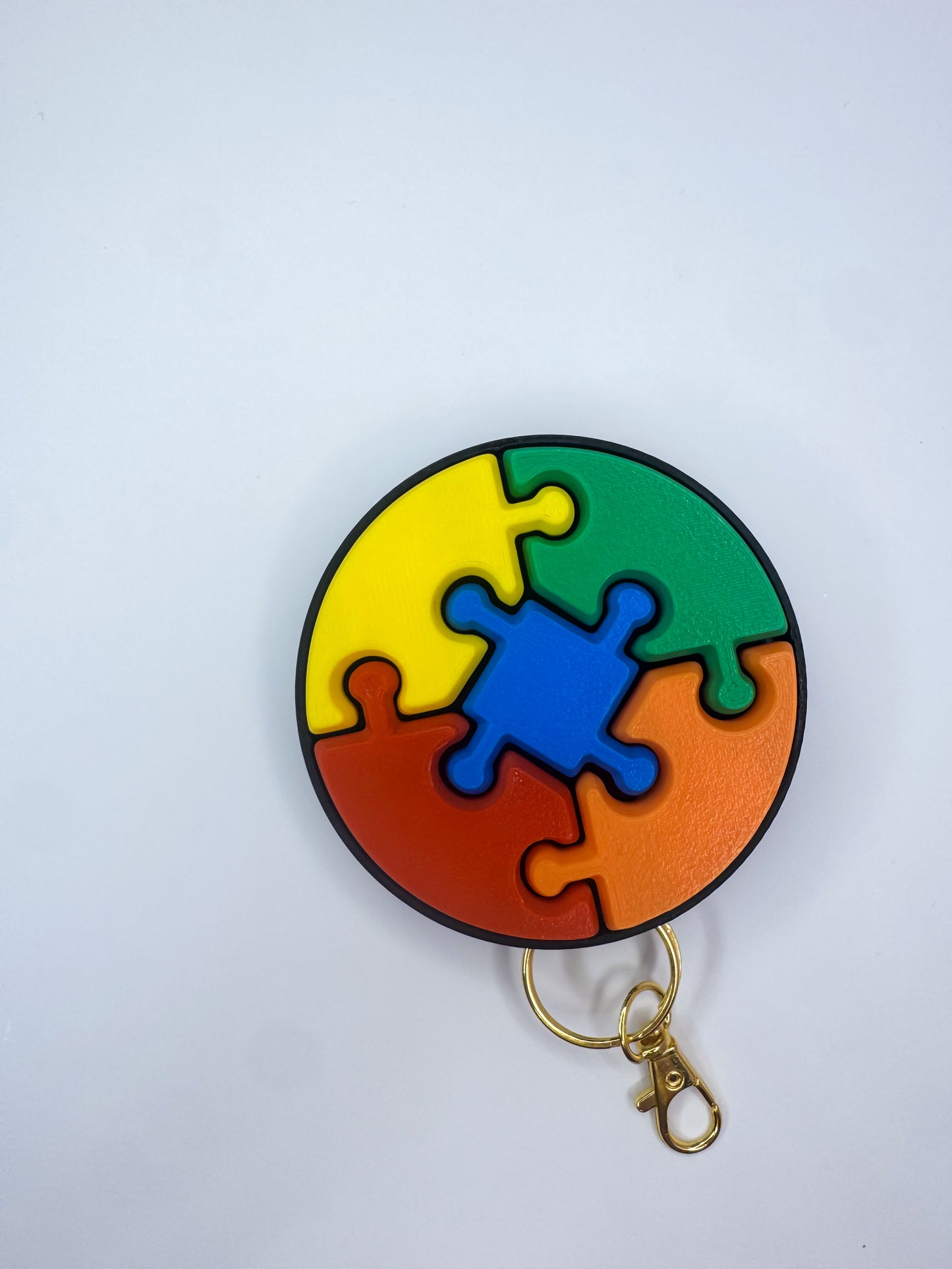 Puzzle Multi-Clicker Keychain