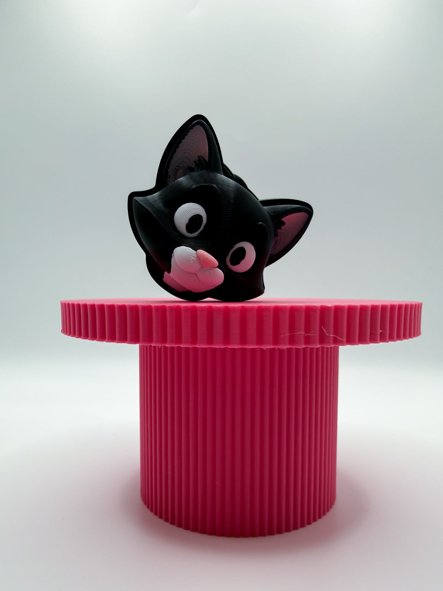Cat Face Clicker Keychain