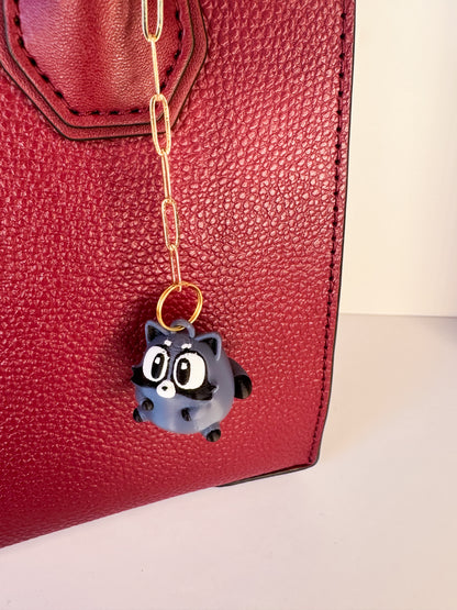 Raccoon- Charm/ Zipper Pull