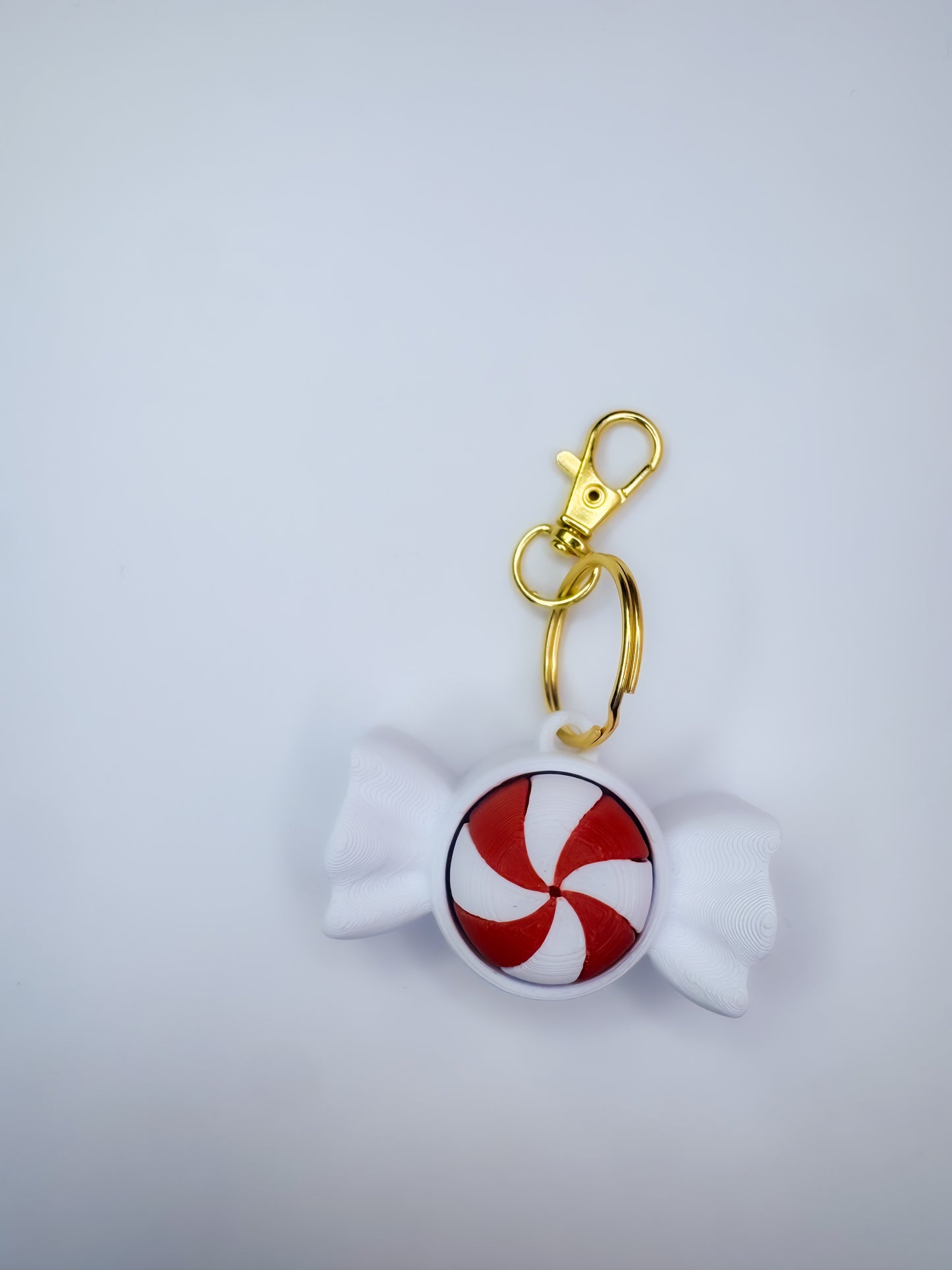 Peppermint Clicker Keychain