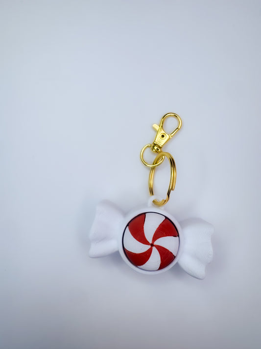 Peppermint Clicker Keychain