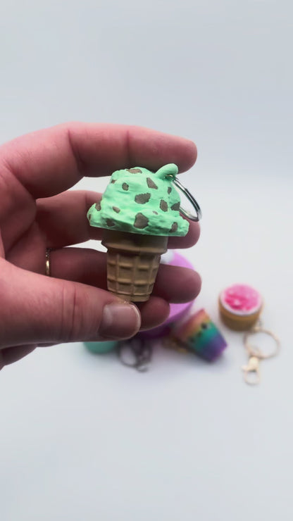 Ice Cream Clicker Keychain