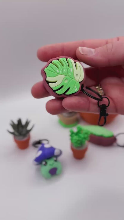 Plant Leaf Clicker Keychain