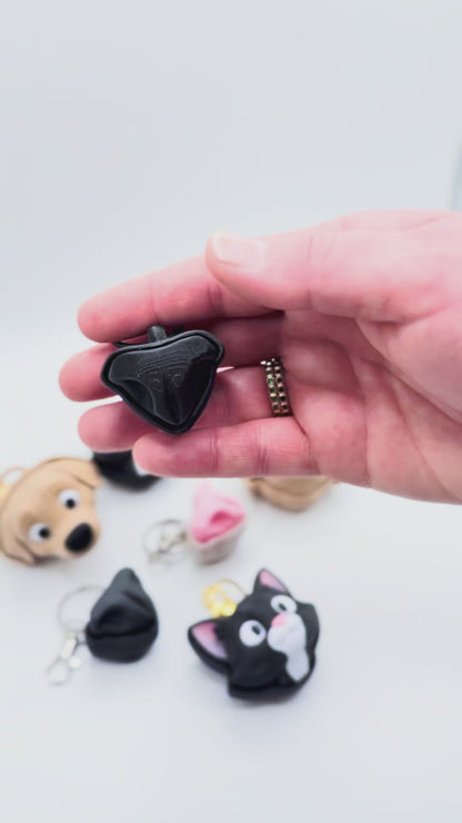 Cat Nose Clicker Keychain- "The Booper"