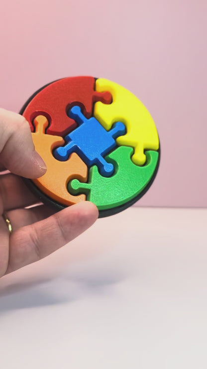 Puzzle Multi-Clicker Keychain