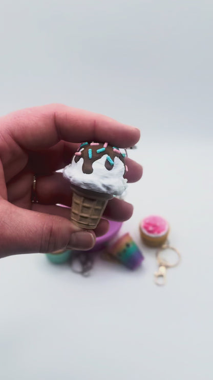 Ice Cream Clicker Keychain
