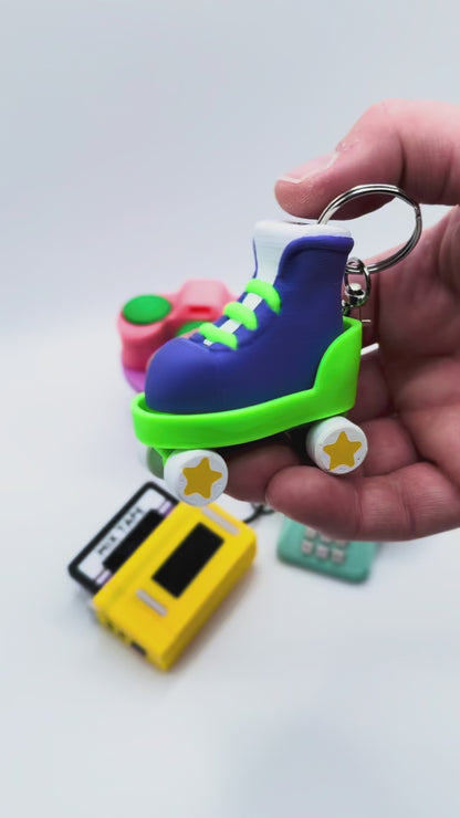 Roller Skate Clicker Keychain